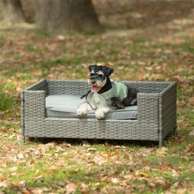 Dog Bed, Pet Bed, Pet Enclosures, Pet Outdoor Furniture, Pet Patio Furniture, Seasonal PE Wicker Pet Furniture, Dog Bed With Cushion