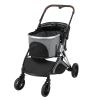 Pet Stroller 3 in 1, Folding Lightweight Dog Stroller with Detachable Carrier & Storage Basket, 4 Wheels Travel Stroller for Puppies Doggies Kitties,