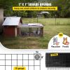 VEVOR Hardware Cloth, 48" x 50' & 1"x1" Mesh Size, Galvanized Steel Vinyl Coated 16 Gauge Chicken Wire Fencing w/A Cutting Plier & A Pair of Fabric Gl