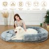 Large Human Dog Bed for Adult,Plufl Human Dog Beds for Large Dogs Waterproof and Anti-Slip,Giant Dog Bed for Humans, Human Dog Bed for Adult