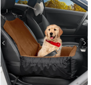 Dog Car Seat Removable Cleaning Pet Seat with Storage Bag and Safety Belt Fixed Pet Car Seat Suitable for Small and Medium Dogs