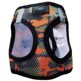 American River Choke Free Dog Harness (Color: Orange Camo, size: XX-Small)