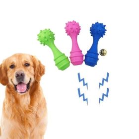 Pet Vocal Toy Dog Molar Rod Interactive Training Cat Dog Toy TPR Environmentally Friendly Bite Resistant Pet Accessories (Color: Green)