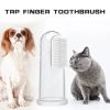 Oral Hygiene Kit For Cats And Dogs 3 Piece Set With Dual Ended Toothbrush, Finger Brush, And Poultry Flavor Tube Of Toothpaste Remove Plaque Tartar Bu