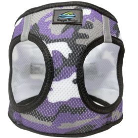 American River Choke Free Dog Harness (Color: Purple Camo, size: large)