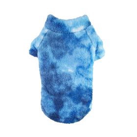 Soft Plush Pullover (Color: Tie-Dye Blue, size: 4XL)