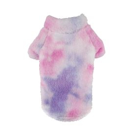 Soft Plush Pullover (Color: Tie-Dye Pink & Purple, size: 4XL)