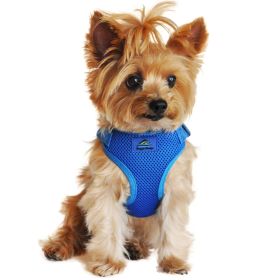 Wrap and Snap Choke Free Dog Harness (Color: Cobalt Blue, size: large)