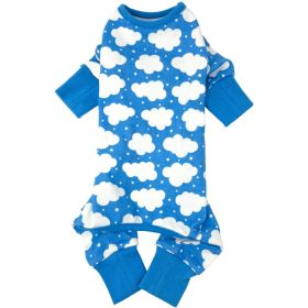 CuddlePup Dog Pajamas (Color: Fluffy Clouds, size: medium)