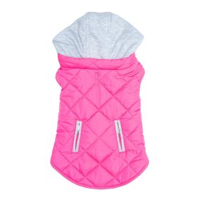 Weekender Dog Sweatshirt Hoodie (Color: Pink, size: small)