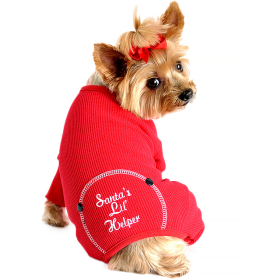 Christmas Dog Pajama (Color: Santa's Lil' Helper, size: medium)